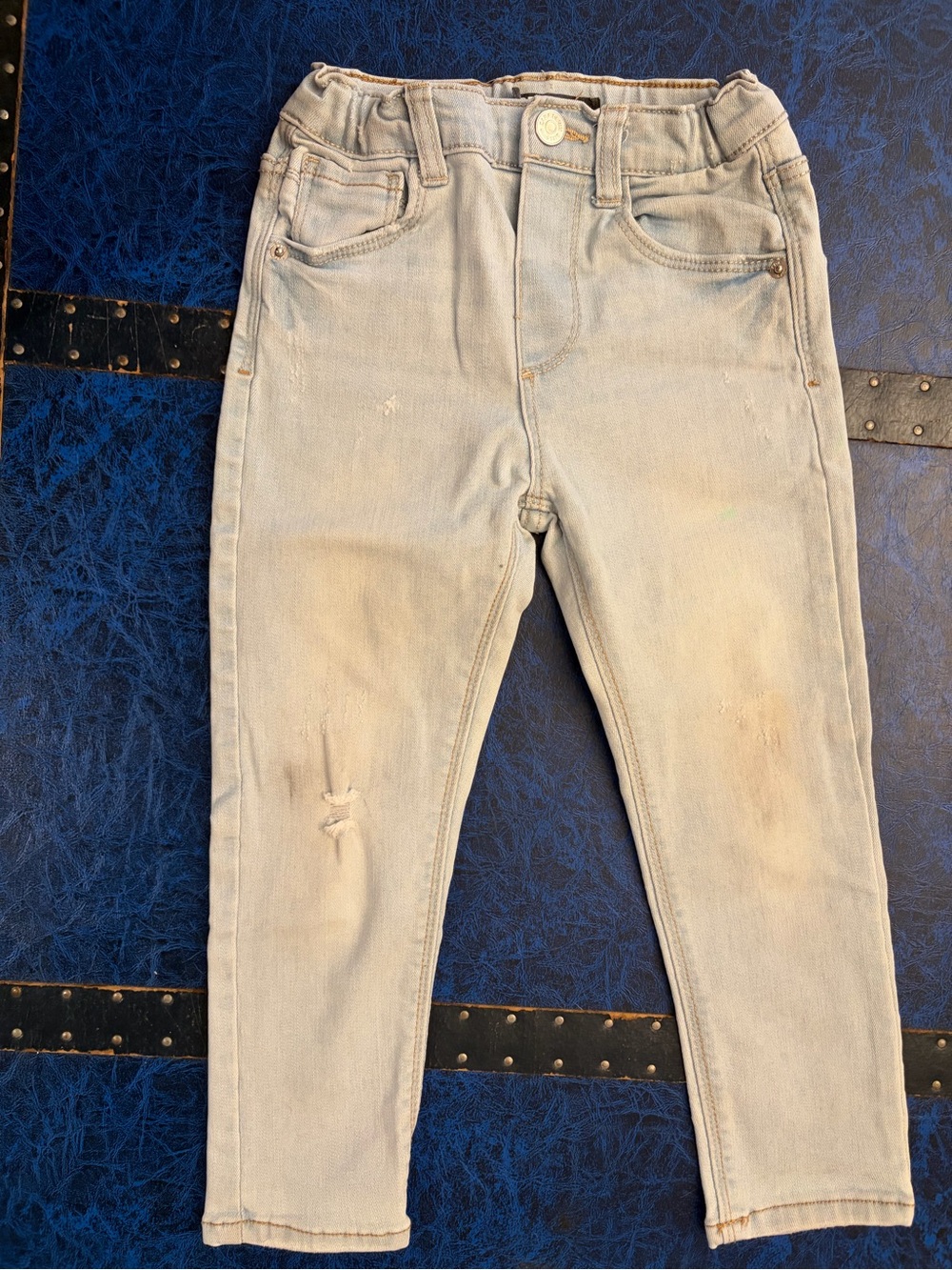 Zara kids light blue skinny jeans